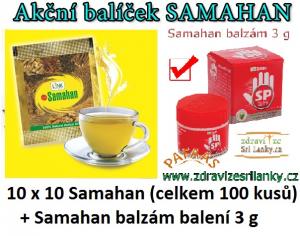 Samahan - bylinný čaj (balení 100 ks) + 1 x Samahan balzám 3 g, nebo Beam 5g